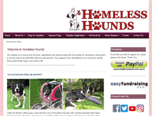 Tablet Screenshot of homelesshounds.org.uk